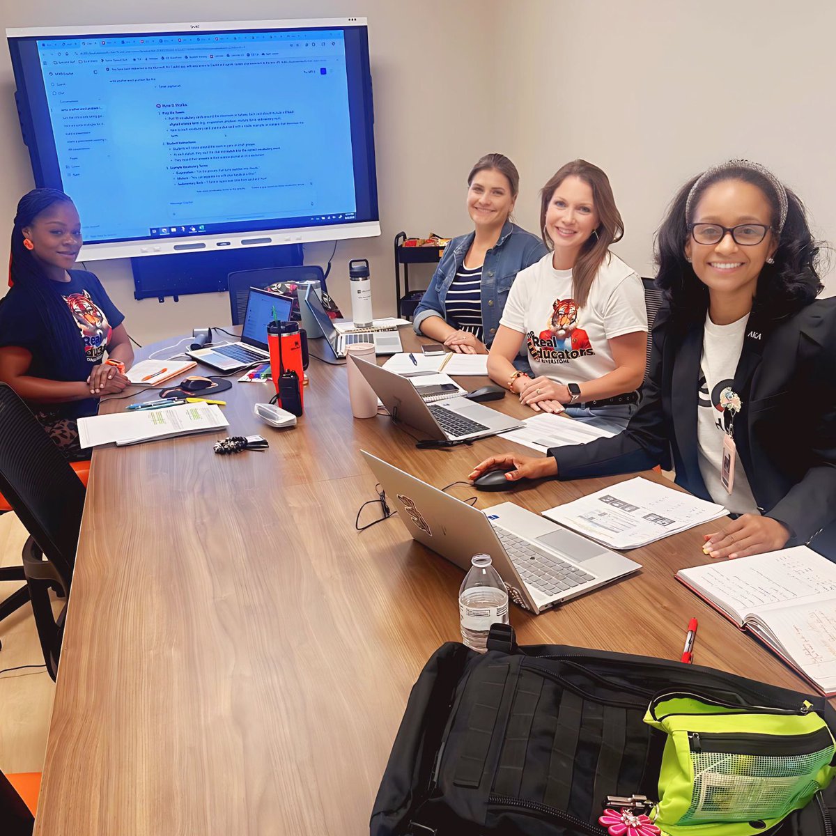 Deep data dive with data guru, Ratcliff! Data, goals, systems… Oh my! ⁦<a href="/klratcliff/">Kalethea</a>⁩ ⁦
We are ready to level up! #FBISDLevelUp #WatchUsWork #StripesWellEarned