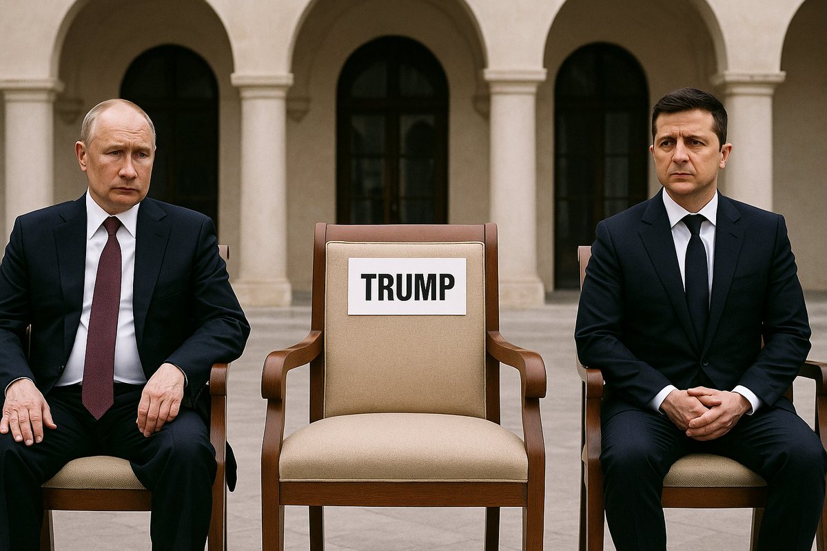 LuccaF's tweet image. 1945 Yalta: Roosevelt, Churchill, Stalin.
2025 Yalta: Putin, Zelenskyy… and an empty chair.
Absence is not neutral. It speaks louder than presence.
#EmptyChair #Yalta2025 mfarriormckinney.substack.com/p/the-winesap-…