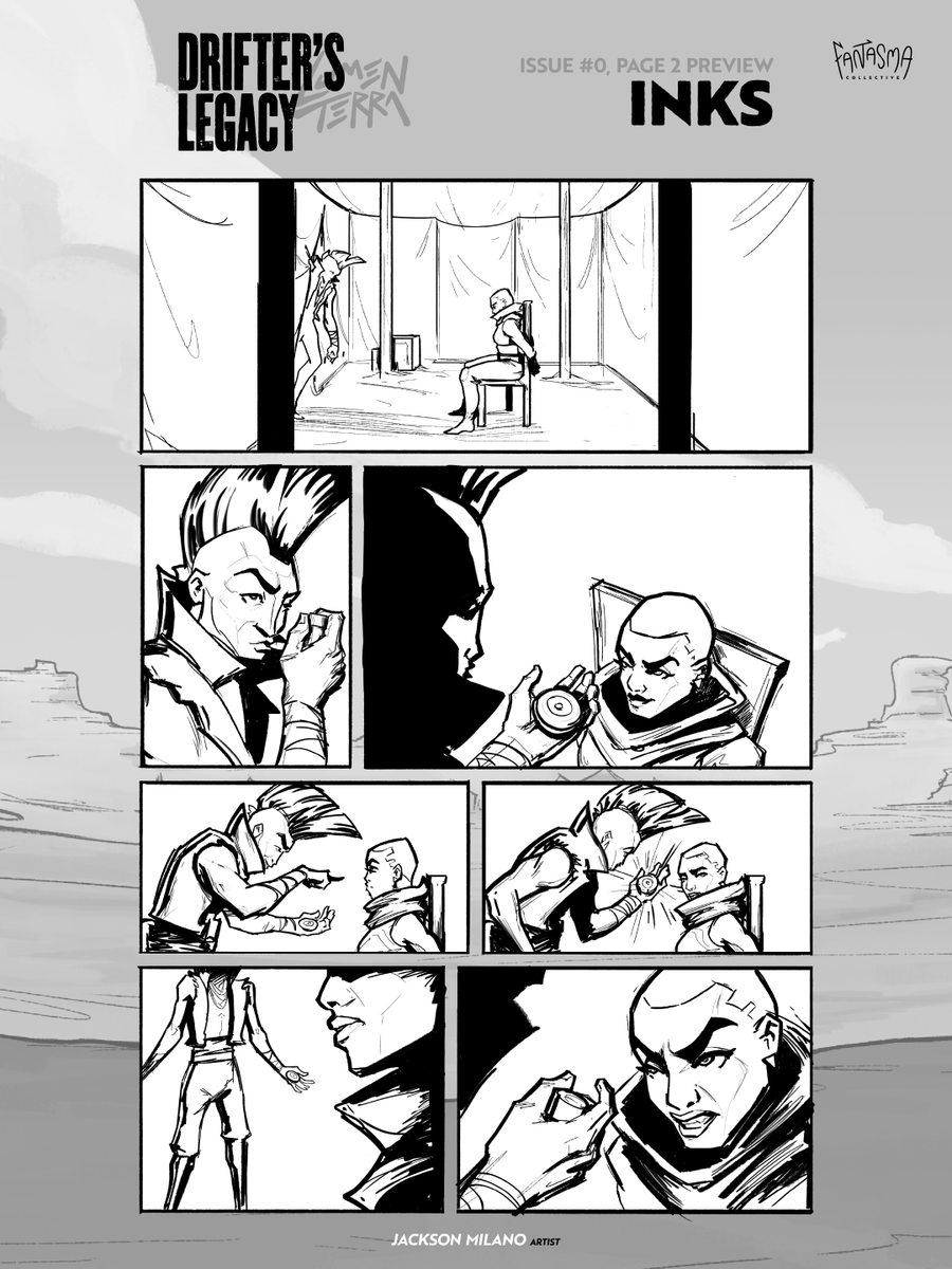 FantasmaColl's tweet photo. Drifter's Legacy: Page 2 Preview
•
We're thrilled to offer an exclusive preview of page 2 of issue #0 of our upcoming comic, Drifter's Legacy.

🔗 Link in thread https://t.co/5vol9qbcy9