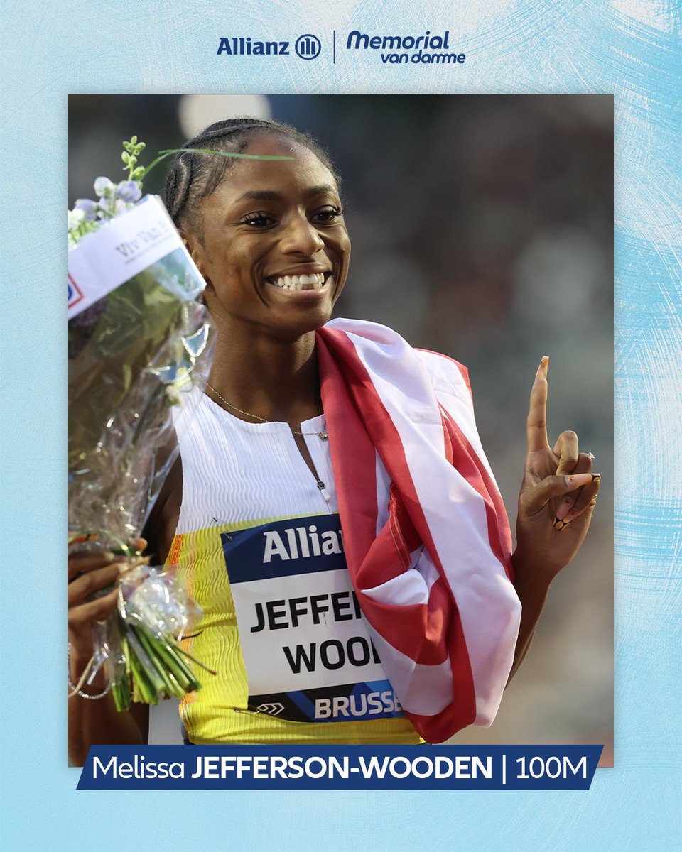 MVDbrussels's tweet image. Melissa Jefferson-Wooden wins the #BrusselsDL in the Women’s 100M! 💎🇧🇪 
 #AllianzMemorialvanDamme #GetReadyForTheBest #WandaDiamondLeague