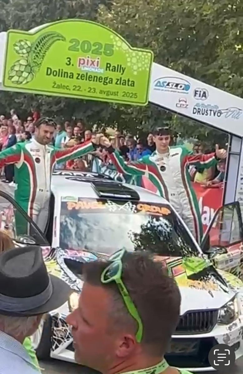 Lorenzo Lenzi toscano di 16 anni debutta nei rally in Slovenia al volante della Skoda Fabia Rally2