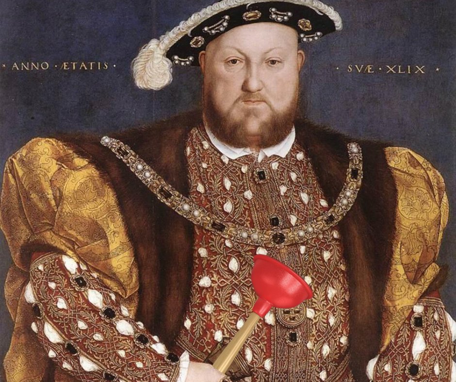 #WhatTheFlush 👑 Did you know King Henry VIII had a velvet, gold-embroidered toilet seat? While most of his era used wooden seats or chamber pots, the king’s throne was truly royal.  

You don’t need to be a monarch to enjoy comfort today, though! Bidets &amp; heated seats FTW🚽🙌