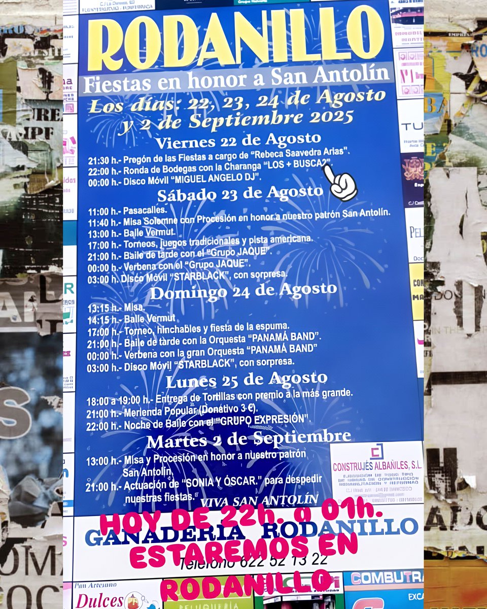 #Rodanillo Ronda de bodegas.
🎶🎉🥁🎷🎺🎵📢💥

#NoDigasFiestaYDiLosMásBusca2 #LosMásBusca2 #LeónEsp #Charanga #Fiesta #SiNosBuscasNosEncuentras #CharangaLosMásBusca2 #SinCharangaNoHayFiesta