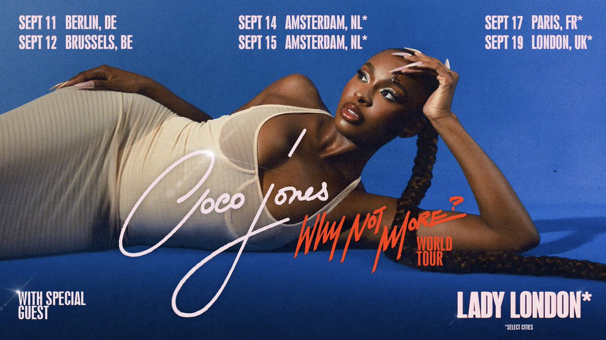 TheRealCocoJ's tweet image. EU I’ll see y’all next month! Get y’all tickets 💙 therealcocojones.com/tour