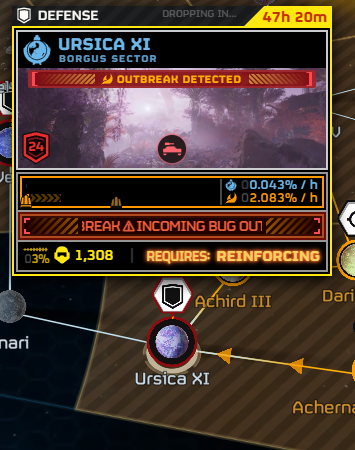 DemocraticStats's tweet photo. 🚨TERMINID ATTACK🚨

A New Terminid Outbreak has been detected on Ursica XI, estimations predict that we can win the defense after Charbal-VII is liberated.

#helldivers2 #halo #terminid https://t.co/9ve1RuxR6X
