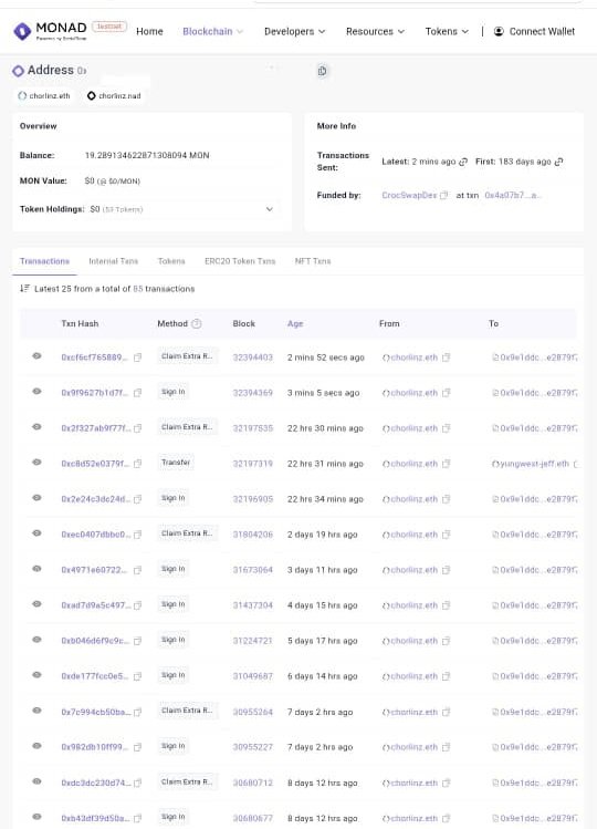 In just the last 8 days since the LUMONAD campaign kicked off, I’ve made over 30 transactions on the Monad chain, way more than I ever did before the campaign.

that’s a win because if <a href="/monad/">Monad ⨀</a> ever decides to reward testnet users, active participants like us will definitely be in