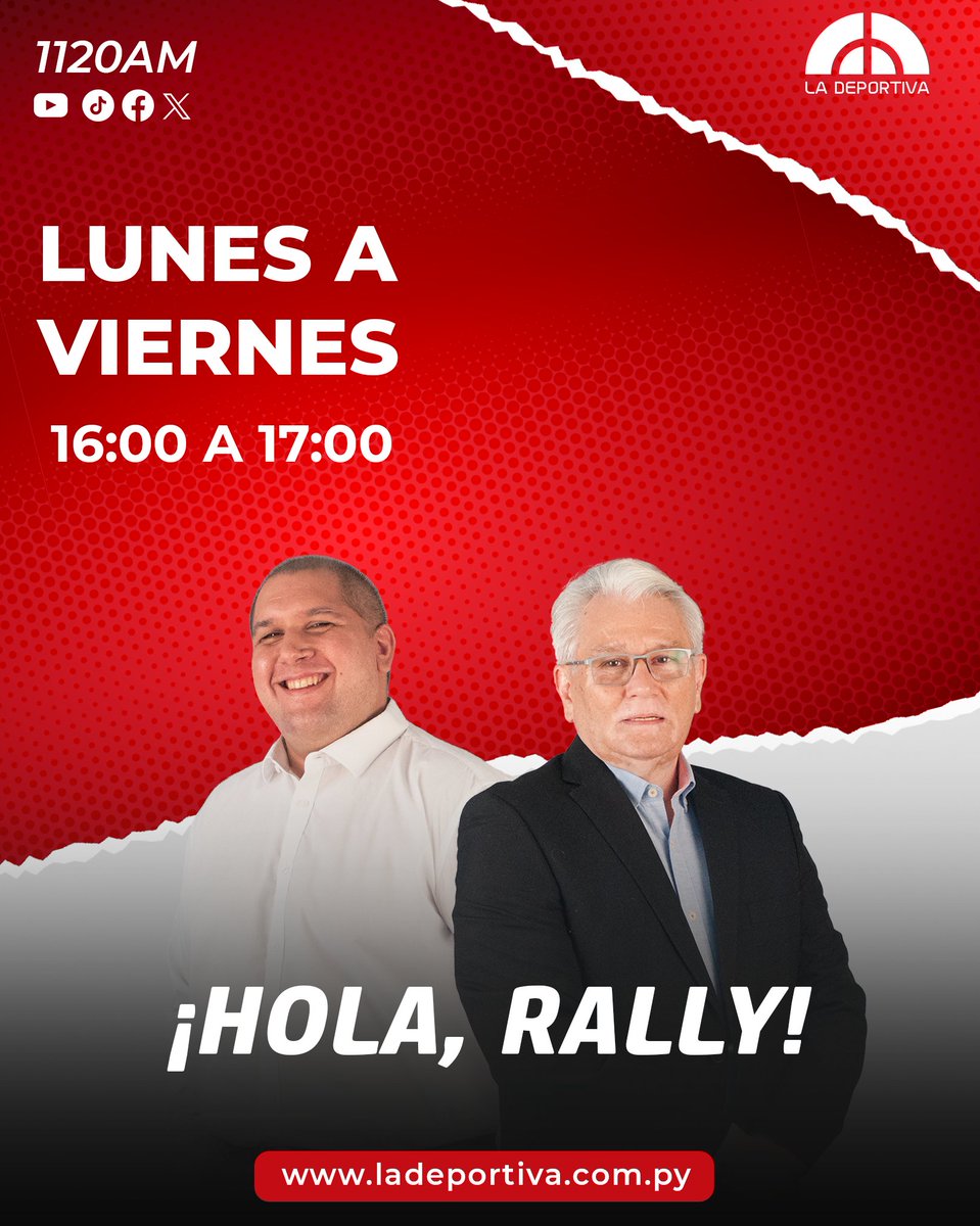 Ahora en vivo por #LaDeportiva, #unicaendeportes de todo el Paraguay.  Escuchanos también a través de ladeportiva.com.py