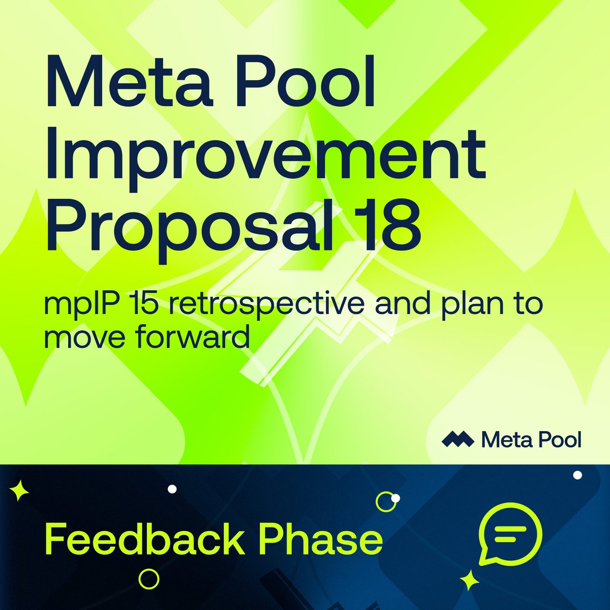 🗳️ Meta Pool Improvement Proposal 18

The feedback phase is ongoing!

Join the discussion — share your comments, thoughts, and ideas to help improve it.
metapool.app/mpip/18/