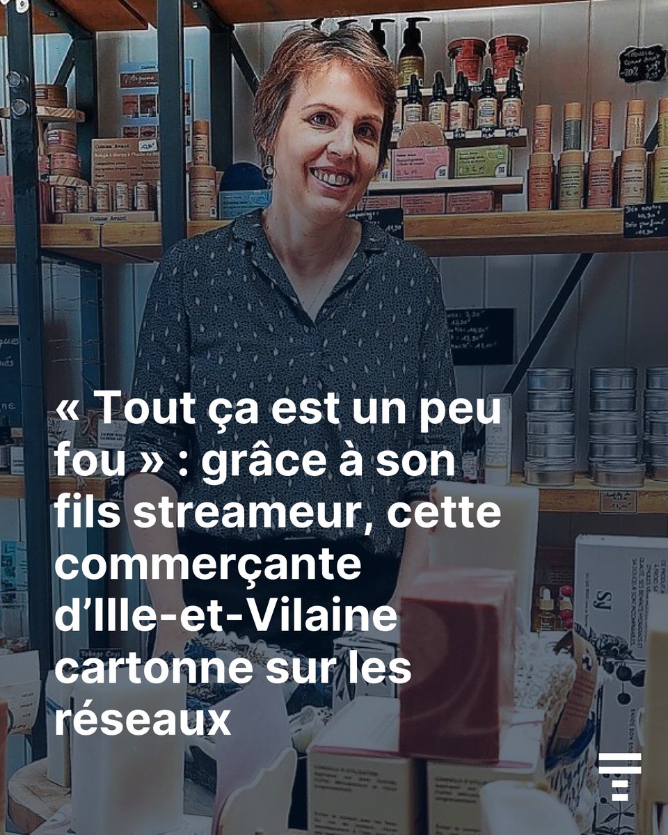 Céline Turlot est la patronne d’une boutique de savons, à Vitré (35) et la mère de Maxence, alias Anyme, suivi par 3,1 millions de fans rien que sur Tik Tok.
➡️ go.letelegramme.fr/GodH