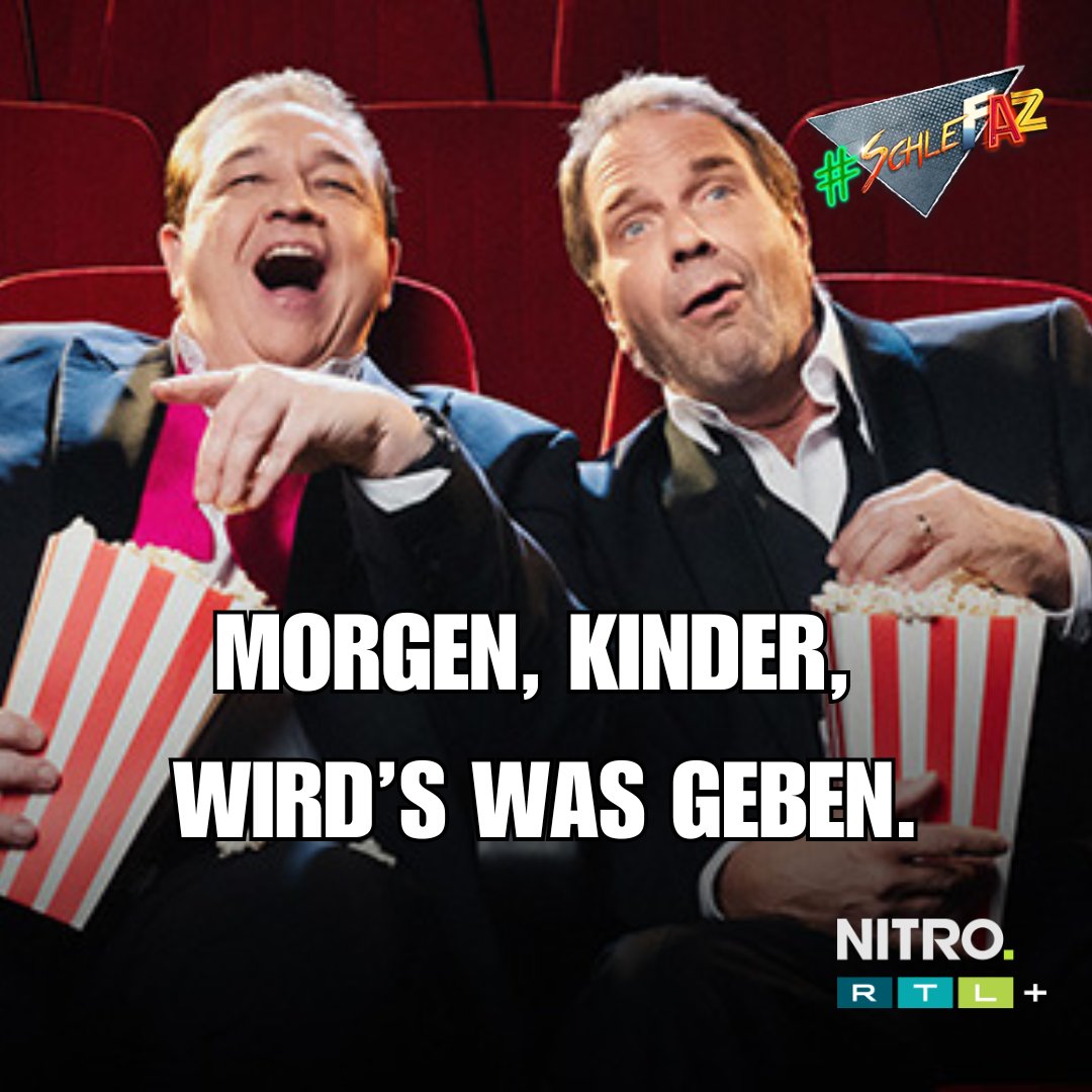 Filme so schlecht, dass sie sich bei dir entschuldigen wollen! 🤪😍#Trailerpremiere 
Samstag 11 Uhr 
#SchleFaZ Ab 05.09. <a href="/NITRO/">NITRO</a>  und 7 Tage vorher 
auf <a href="/RTLplus/">RTL+</a> 
#SchleFaZbeiNitro #Staffel2025 #Staffelstart