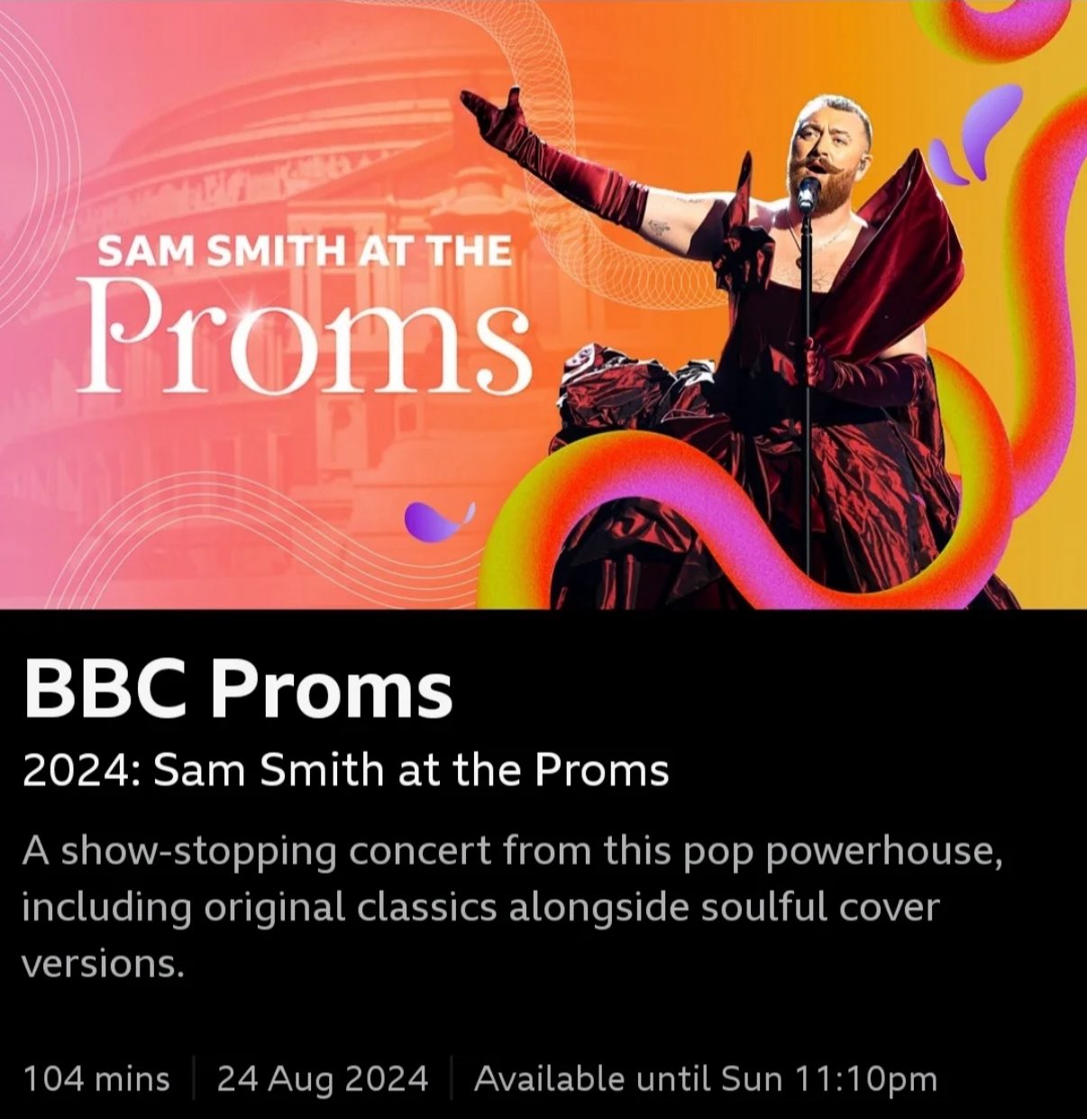 【新品未開封】Sam Smith BBC Proms At The  Sam Smith to headline BBC Proms as bosses insist show will