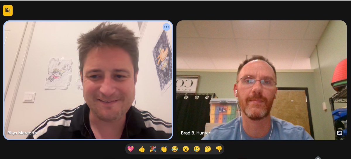 What a pleasure it was to chat with <a href="/RhysMeredith23/">Rhys Meredith</a> from Budapest today as we talked about our #PhysEd  programs and how lessons learned from #AdaptedPE can help all students succeed.

A fantastic way to end my first week back.