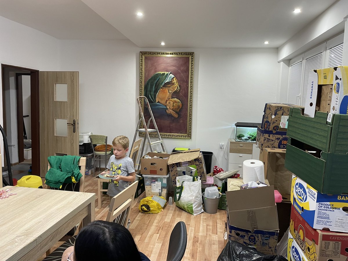 Prvy rodinny vecer na novom podobisku😁