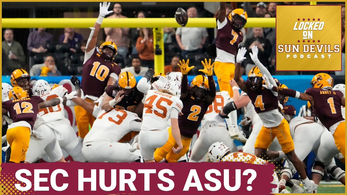 "Congrats" to the SEC for finally playing nine conference games! We, college football fans, thank you, but how does this affect everyone else? <a href="/RichieBradz36/">Richie Bradshaw</a> breaks down how the #SunDevils could be negatively affected by the move #ForksUp #O2V
LINK: linktr.ee/LockedonSD