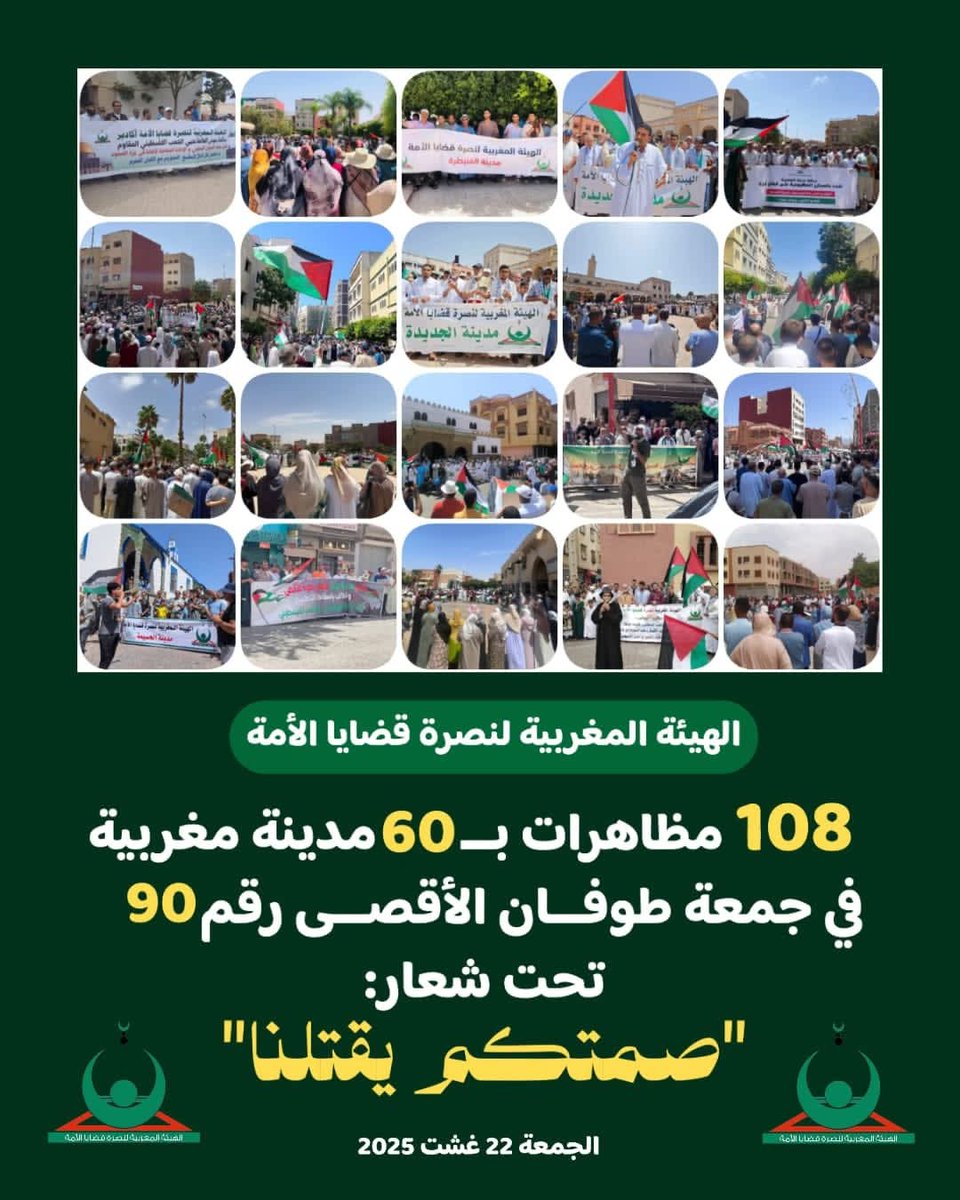 nosraorg's tweet photo. خرجت التظاهرات بعد صلاة الجمعة تستنكر المجازر اليومية التي تستهدف الأطفال والنساء والشيوخ، وتندد  باستهداف الكيان الصهـــ.ــــيـــ..ــــوني للمستشفيات والمدارس ومخيمات النازحين، كما عبر المتظاهرون عن رفضهم لسياسة التجويع والحصار المفروض على أكثر من مليونَي إنسان في كارثة إنسانية https://t.co/vubXts3IYt