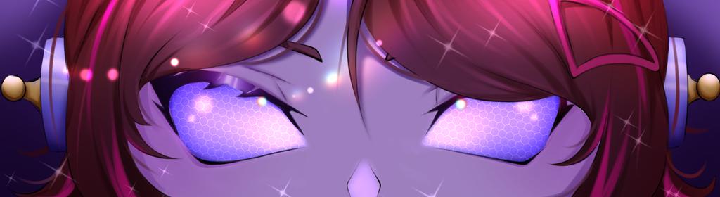 AkariNeonVT's tweet photo. Más arte para deleitar sus ojitos, miren este banner que hizo la piciosa @MitziZenitza, está increíbleee 😍 https://t.co/kQbfg0Jqeq