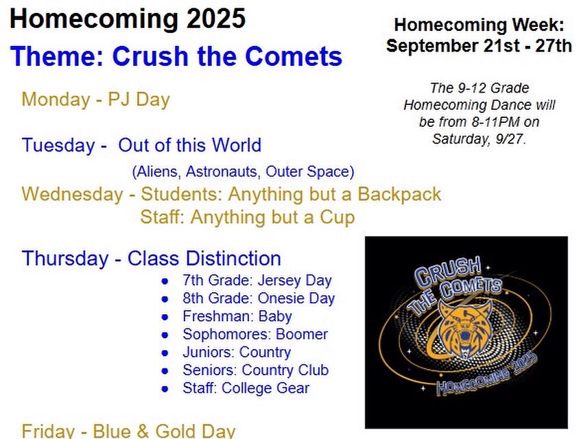Order your HOCO apparel today and get ready for a great week of dress up days!

teamelitesports.com/benton.html