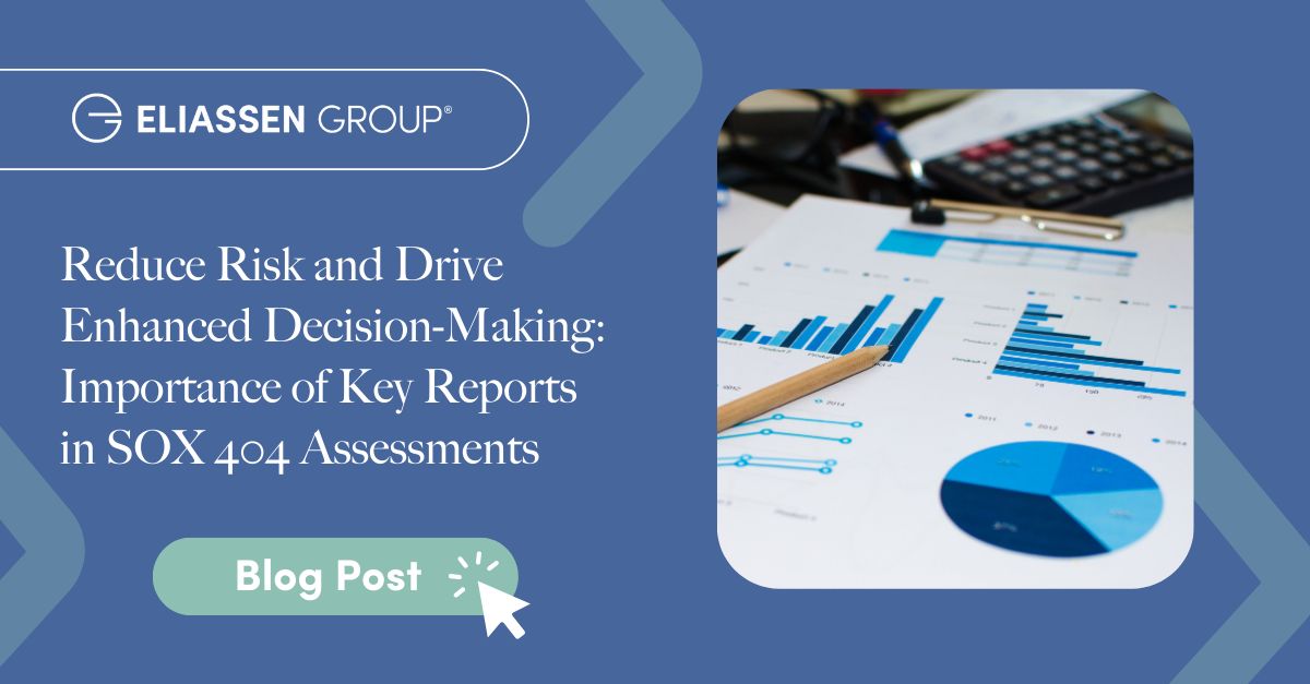 Our latest article from our Financial, Risk &amp; Compliance, and Advisory Solutions team is a must-read for anyone focused on getting ahead of risk, audit, and regulatory expectations through key reports in SOX 404 assessments. lnkd.in/e6r35cyM

#ICFR #SOXCompliance