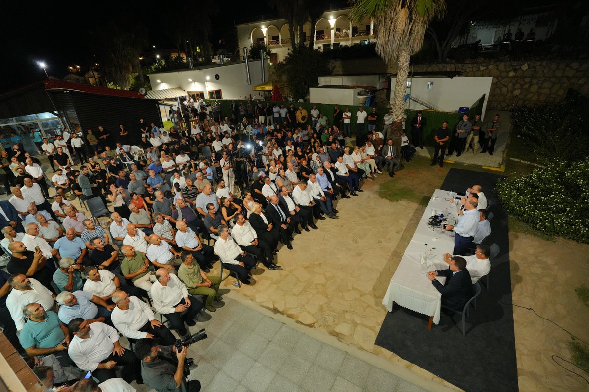 Coğrafyada iki devlet, tek millet;
Ay ve yıldız yaşayacak, ilelebet.

Türkiye Cumhuriyeti Cumhurbaşkanı Yardımcısı Sayın Cevdet Yılmaz ile birlikte Yenierenköy’de vatandaşlarımızla buluştuk.