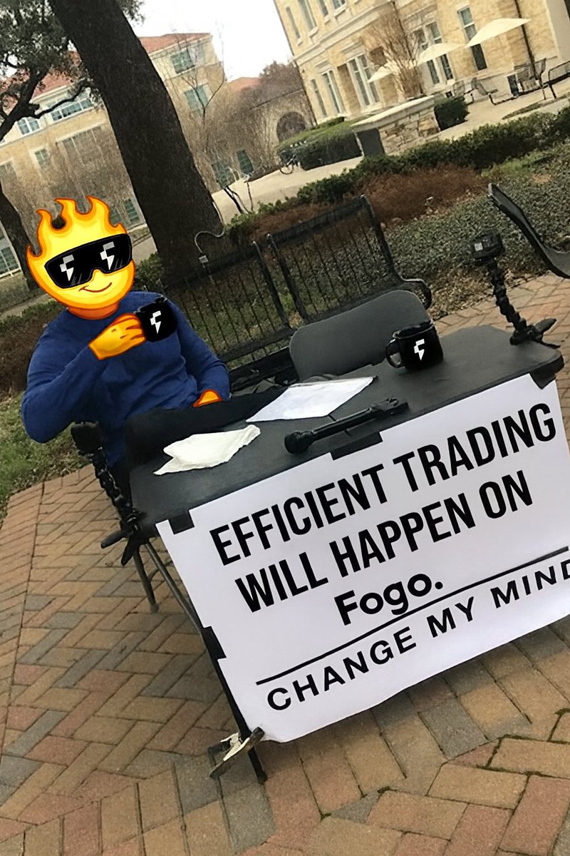 the inevitable reality of Fogo

→ low latency &amp; fast block times → orders execute quickly.

→ low to zero fees 

→ high throughput