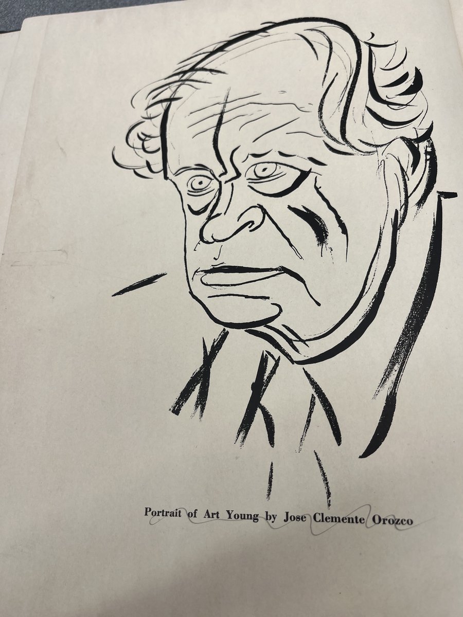 LaborSouth's tweet photo. The world needs political cartoonist Art Young to come back and remind us of the evils of war. (Below a drawing of Art  Young by the Mexican artist Orozco)
https://t.co/zbrnmqRWqm https://t.co/9n59i8oUPn