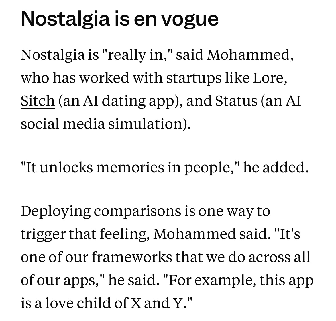 got quoted in Business Insider today 🥹💜 nostalgia is officially a marketing strategy