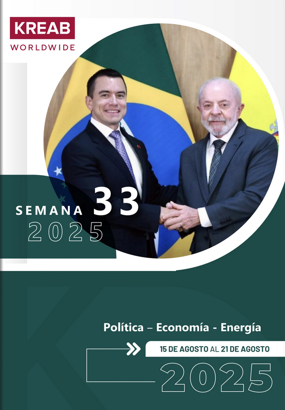 𝗜𝗻𝗳𝗼𝗿𝗺𝗲 𝗦𝗲𝗺𝗮𝗻𝗮𝗹 𝗞𝗥𝗘𝗔𝗕 - Semana 33
Conoce las noticias más relevantes del Ecuador del 15 al 21 de agosto:

Léelo aquí 👉  online.fliphtml5.com/eddjf/mpqr/

#política #economía #energía
#KREABEcuador #seguridad
#salud #alianzas #tecnologia
#ventas #ecuador #quito