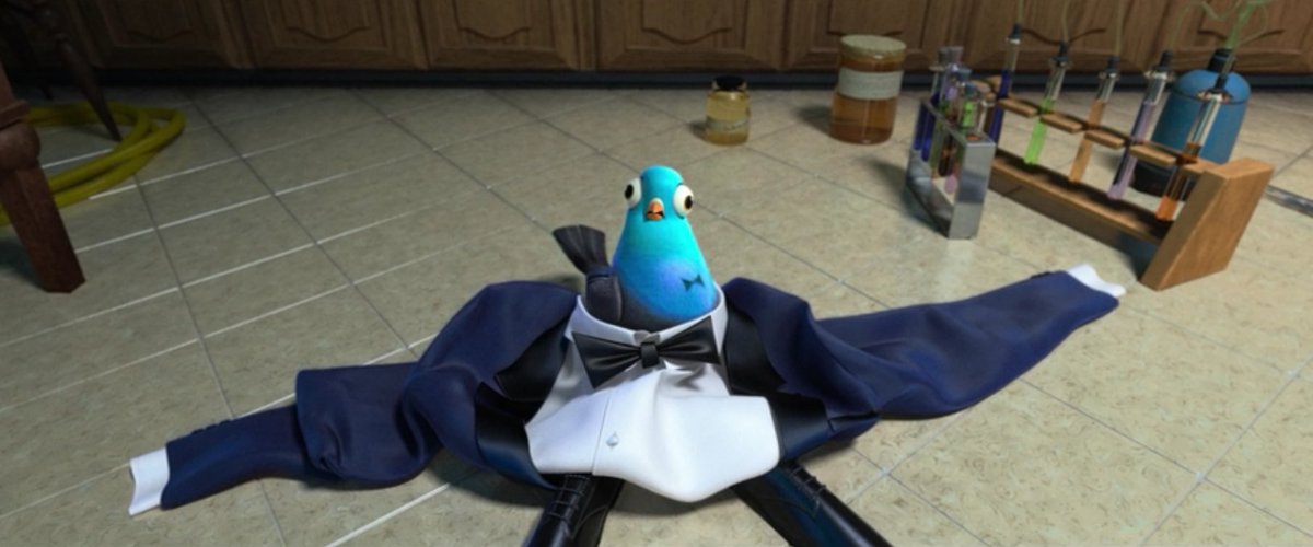 IVANISHEEL's tweet image. pretty silly movie with a silly premise but its fun. Its one of the better &quot;poc gets turned into an animal to learn a lesson&quot; films #SpiesinDisguise