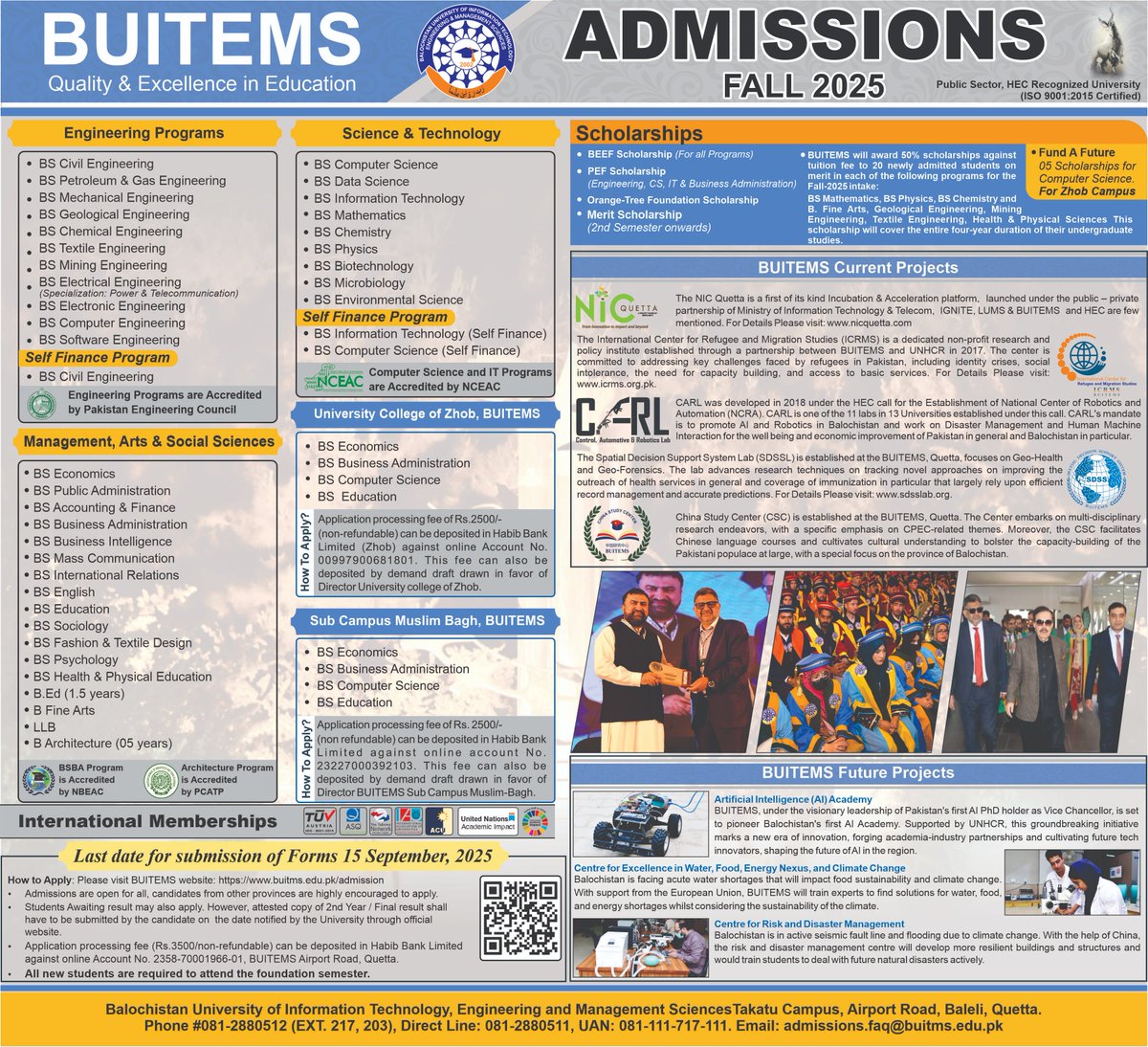 BUITEMS, Quetta, Pakistan tweet media