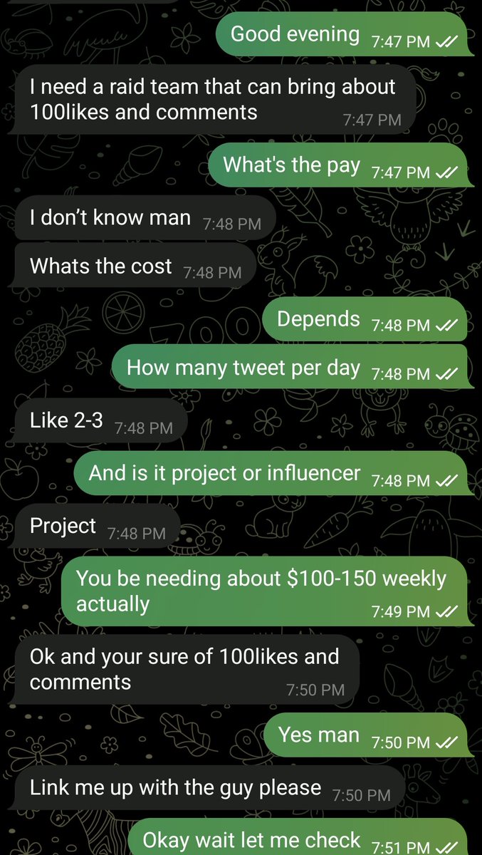 A project needs raiders and I’ll be choosing the best team. If you can handle it: like, RT, and join this test group 👉 t.me/+kOmjxEqC2zo3Y….

Make sure to like, comment, and turn on notifications 👀