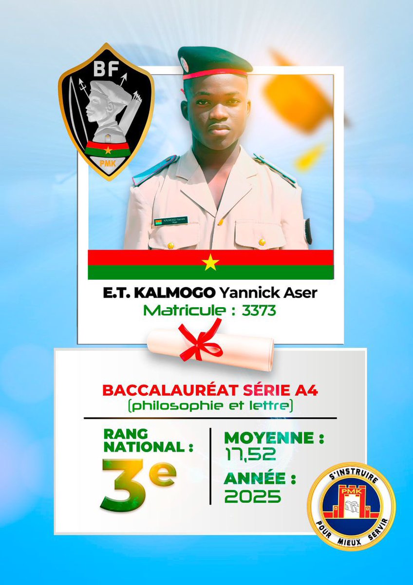 Prytanée Militaire de Kadiogo tweet media