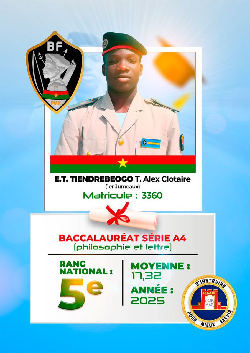 Prytanée Militaire de Kadiogo tweet media