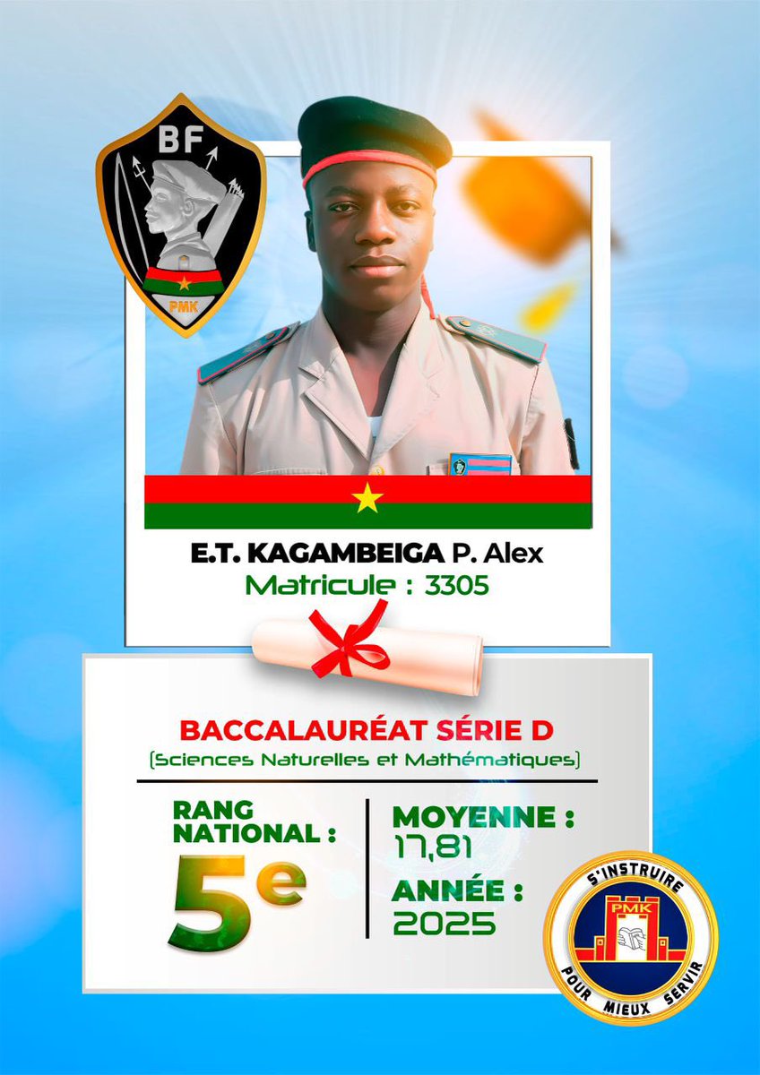 Prytanée Militaire de Kadiogo tweet media