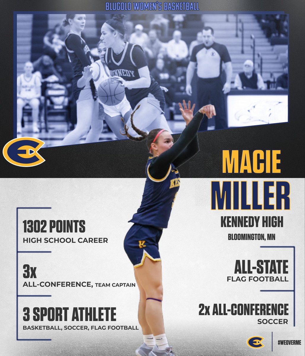 UW-Eau Claire Women’s Basketball (@uwecwbb) on Twitter photo Day 3 of our Introducing our Incoming Class:
𝑴𝑨𝑪𝑰𝑬 𝑴𝑰𝑳𝑳𝑬𝑹!
Let's give a warm welcome to Macie into the 𝐁𝐋𝐔𝐆𝐎𝐋𝐃 family!
<a href="/miller_m218/">Macie Miller</a> Day 3 of our Introducing our Incoming Class:
𝑴𝑨𝑪𝑰𝑬 𝑴𝑰𝑳𝑳𝑬𝑹!
Let's give a warm welcome to Macie into the 𝐁𝐋𝐔𝐆𝐎𝐋𝐃 family!
<a href="/miller_m218/">Macie Miller</a>
