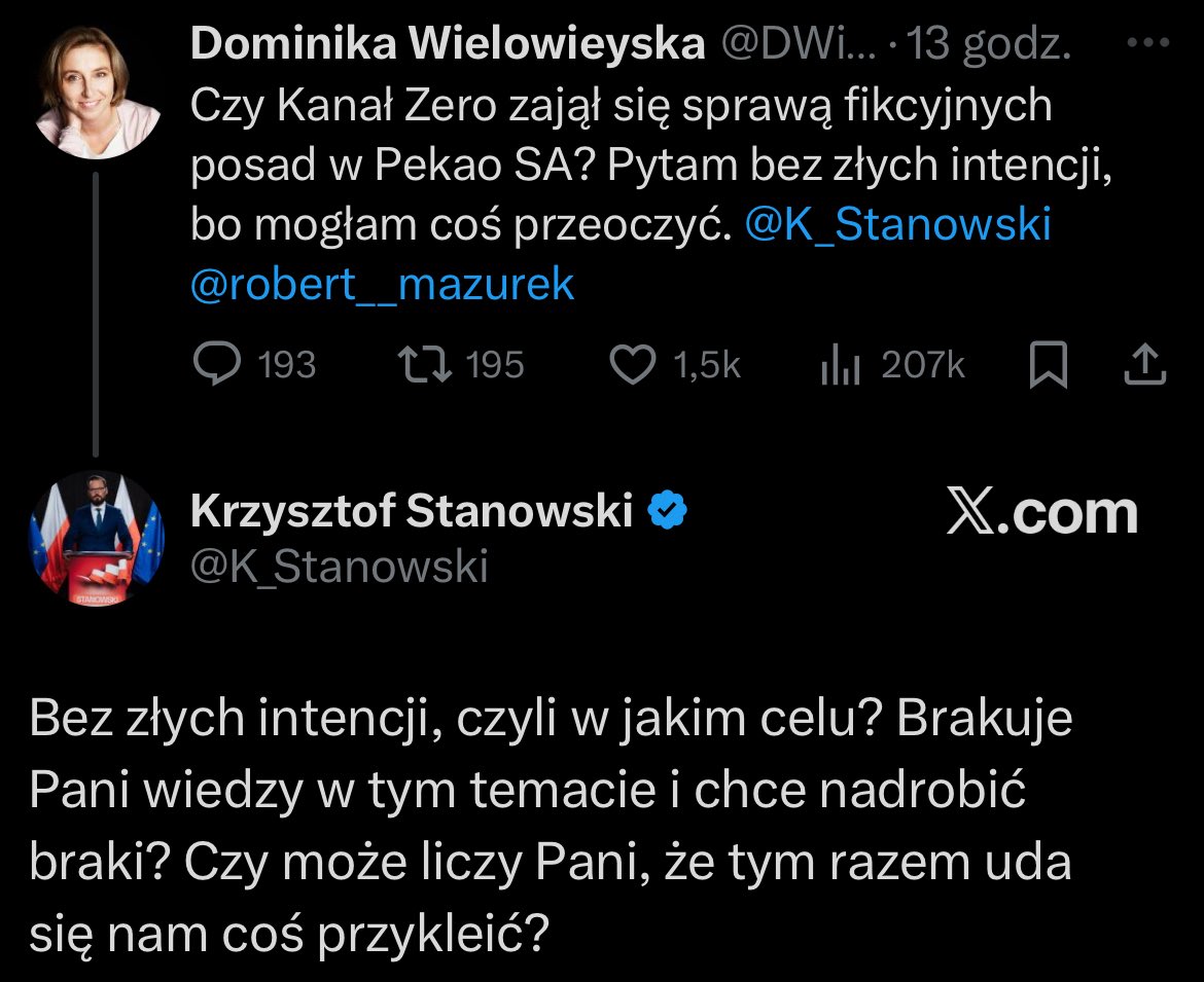 Darth is Vader #Trzaskowski2025 (@darth_is_vader) on Twitter photo Krzysiu <a href="/K_Stanowski/">Krzysztof Stanowski</a> wybrał drogę chamstwa niepudrowanego. Już się nie kryguje, już nie udaje, że fajny z niego jest chłopak. Teraz jest chamem na 100%, na pełny etat.
Tu prostacka wycieczka do red. <a href="/DWielowieyska/">Dominika Wielowieyska</a>. Krzysiu <a href="/K_Stanowski/">Krzysztof Stanowski</a> wybrał drogę chamstwa niepudrowanego. Już się nie kryguje, już nie udaje, że fajny z niego jest chłopak. Teraz jest chamem na 100%, na pełny etat.
Tu prostacka wycieczka do red. <a href="/DWielowieyska/">Dominika Wielowieyska</a>.