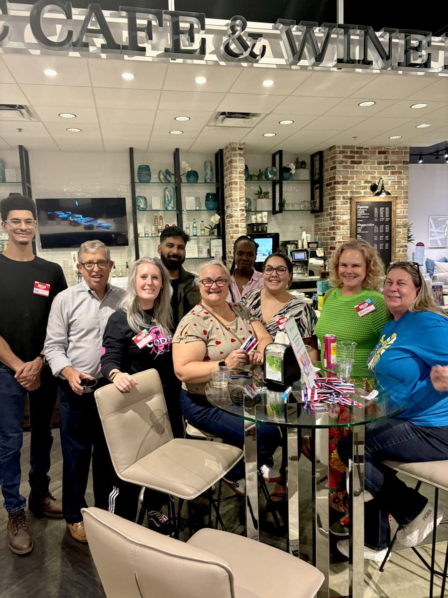 Beccalytics's tweet image. Wine & Code Night with the favs @codeartorg in the @CityFurniture HQ Showroom - giving CS teachers a fun night out before the school year starts and connecting with the developer community (and potentially support them in the classroom!)