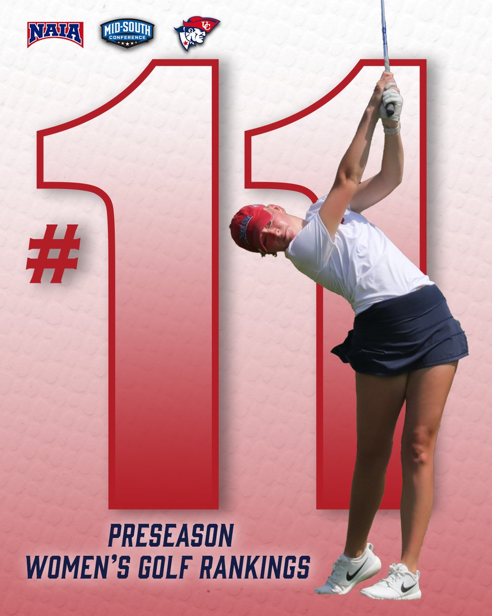 Women's Golf opens up their 2025-26 campaign ranked 11th in the Coaches' Poll‼️

Read more: tinyurl.com/3ek6ttzv