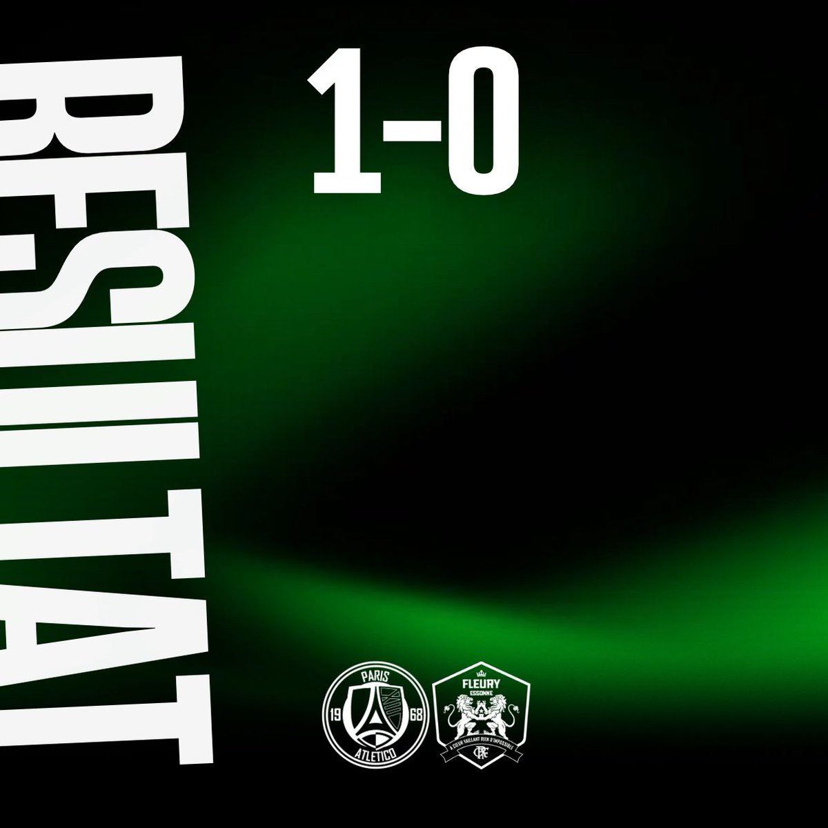 🔔 90’+5  | C’est terminé au Stade Pelé  ! Victoire 1-0. 💚🖤

#P13FCF