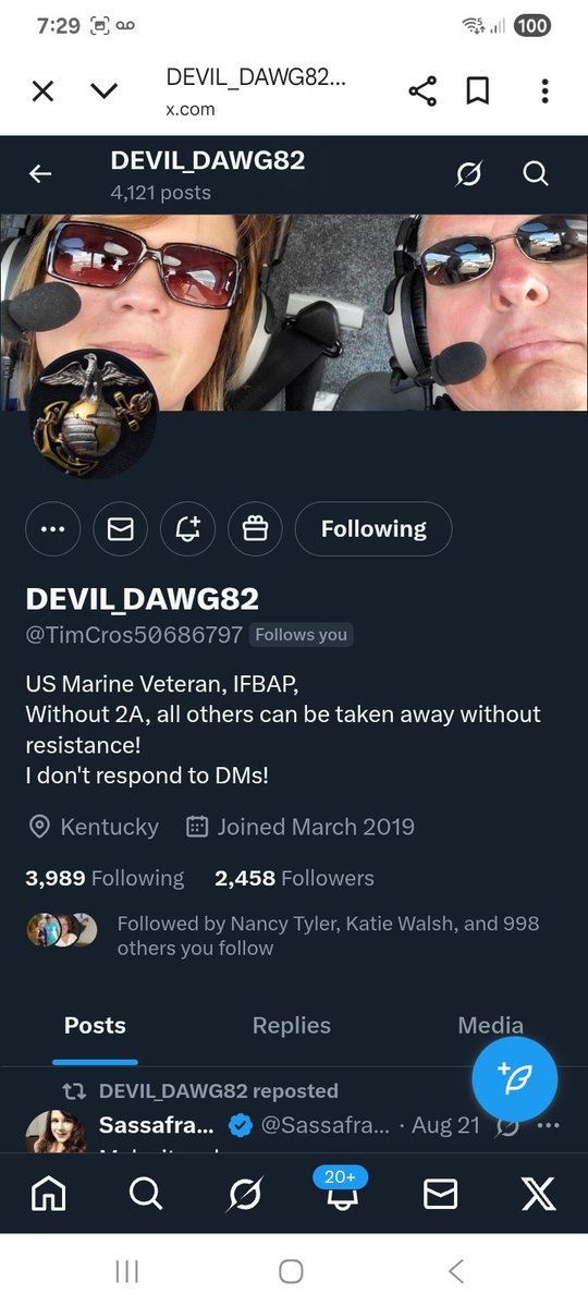 KJW (@hawkesbay69) on Twitter photo Can we support, connect with this USMC VETERAN
<a href="/TimCros50686797/">DEVIL_DAWG82</a>
F&R ๐ช๐ซถ๐๐ฅ๐ฏ๐บ๐ธ๐ซก Can we support, connect with this USMC VETERAN
<a href="/TimCros50686797/">DEVIL_DAWG82</a>
F&R ๐ช๐ซถ๐๐ฅ๐ฏ๐บ๐ธ๐ซก