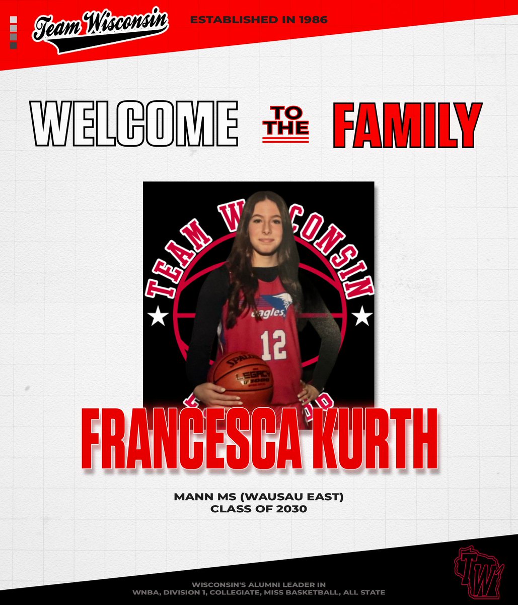 ⭐️Francesca Kurth
📍Wausau, WI
📚Class of 2030
🏀Guard