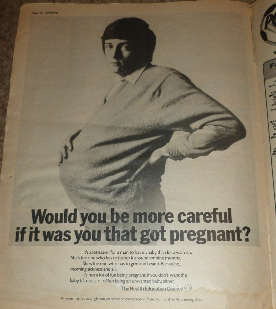 StevenFlavell1's tweet photo. Skipping ahead to February 1974 in the world of Titbits, your family magazine has a cover and colour centre feature on The House of Whipcord. All good clean fun. Still no sign of men getting pregnant but hey ho. #Titbits https://t.co/uV31ehnBwI