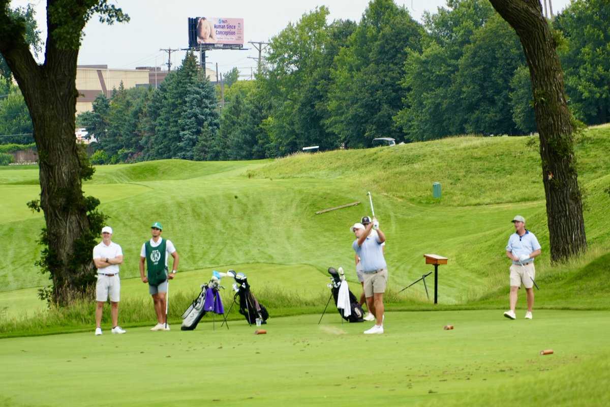 Club Championship 2025!

The first round wrapped up this morning, and after some great matches the field is down to eight. 

Kyle Moore vs. Drew Gumlia
Jonathan Lundeen vs. Fred Smith
Ryan Walther vs. Cam Cassidy
Kyle Hardwick vs. Danny Woessner

A big day of championship golf!