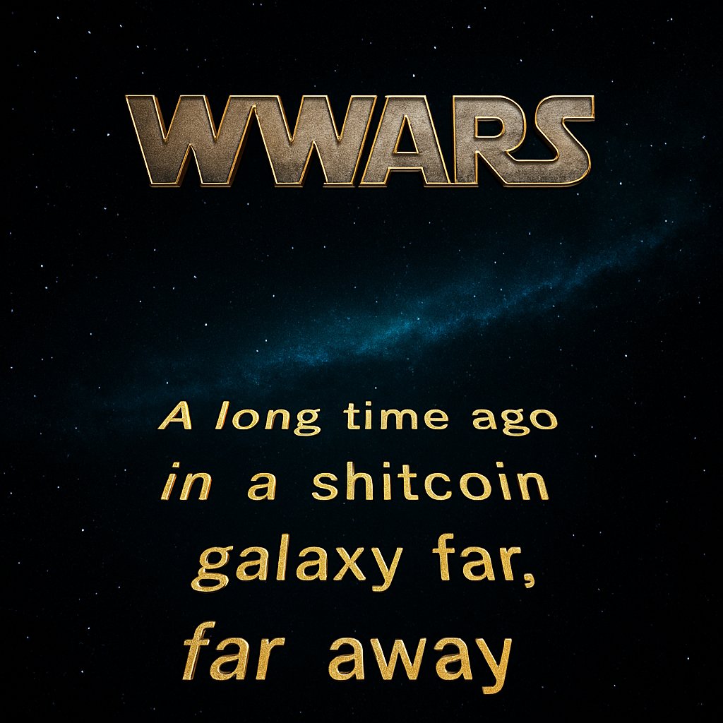 WhaleWarsCoin's tweet photo. A long time ago in a shitcoin galaxy far, far awayβ¦ π
The rebellion has begun.
$WWARS is here to hunt whales.
We are the degens weβve been waiting for.
Join the army.
#WhaleWars #Memecoin #Crypto #StarWars #WWARS https://t.co/Uzrnk4qlkZ