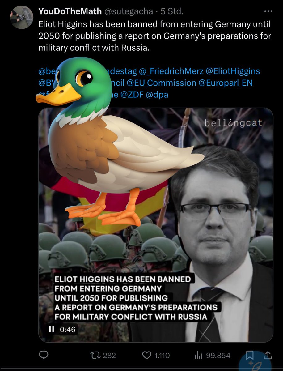 LarsWienand's tweet photo. I would be sad if @EliotHiggins had actually been banned from entering Germany.
Neuer absurder Quatsch der russischen Matryoshka-Desinformationskampagne.
Aktuell wird vermehrt verbreitet, Deutschland wolle Russland angreifen. #RuBotTicker (via @ushadrons) https://t.co/dIwgD1G5W1