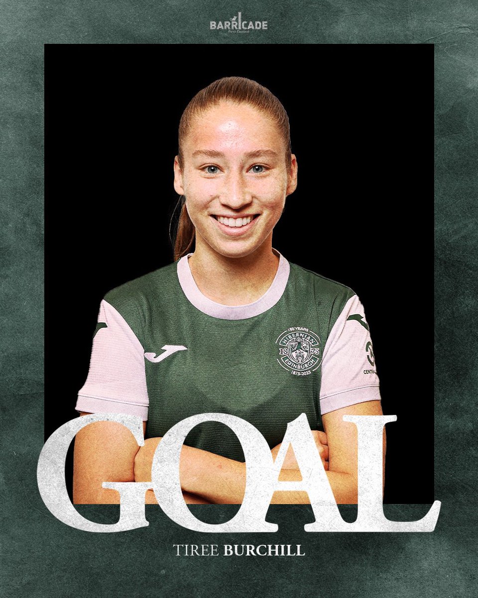 HibernianWomen's tweet photo. A FIRST HIBS GOAL FOR TIREE BURCHILL!!! 💚 https://t.co/nBktjt7eom