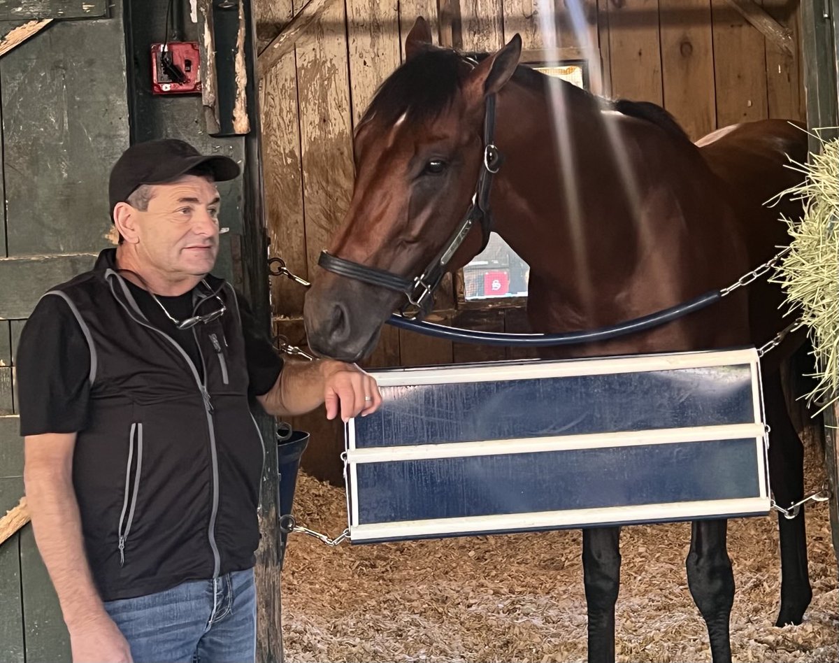 Tim Wilkin (@tjwilkin) on Twitter photo Barnes, the $3.2 million purchase. At Saratoga as he waits for the GI H. Allen Jerkens Memorial Saturday. Trained by <a href="/BobBaffert/">Bob Baffert</a>, he is 9-2 on the ML. He’s with Bob’s assistant Jimmy Barnes; that’s who the son of Into Mischief is named for. Barnes, the $3.2 million purchase. At Saratoga as he waits for the GI H. Allen Jerkens Memorial Saturday. Trained by <a href="/BobBaffert/">Bob Baffert</a>, he is 9-2 on the ML. He’s with Bob’s assistant Jimmy Barnes; that’s who the son of Into Mischief is named for.