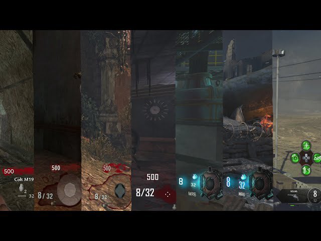 I don’t know about map-specific HUD’s but it is confirmed that zombies does have a separate Heads-Up-Display from Campaign + Multiplayer.