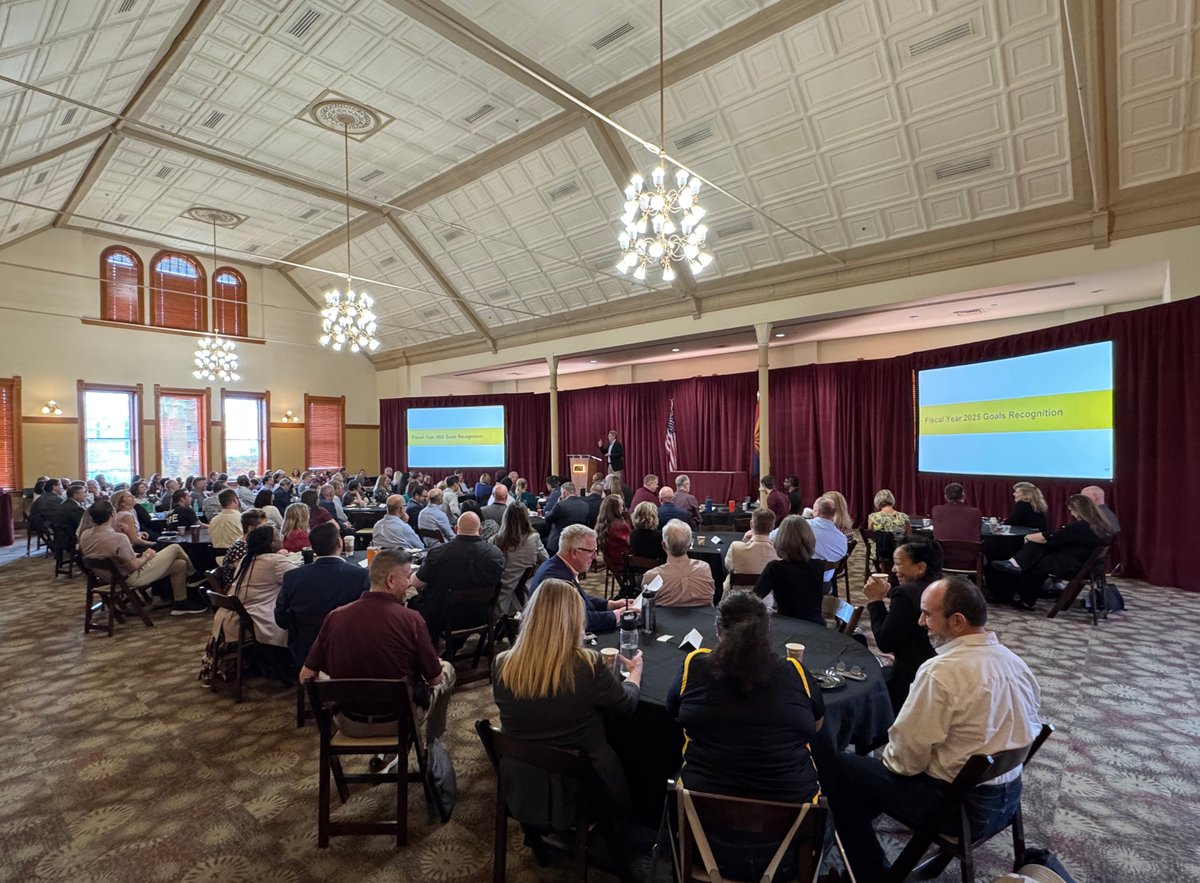 ASU Business-Finance (@asuevpcfo) on Twitter photo Great meeting with our leadership team in Old Main today! oldmain.asu.edu
We recognized several colleagues for their diligence in achieving university goals — the best way to kick off the fall semester! 🔱
#ASU #ArizonaStateUniveristy #NewAmericanUnivesrity <a href="/ASU_Alumni/">ASU Alumni</a> Great meeting with our leadership team in Old Main today! oldmain.asu.edu
We recognized several colleagues for their diligence in achieving university goals — the best way to kick off the fall semester! 🔱
#ASU #ArizonaStateUniveristy #NewAmericanUnivesrity <a href="/ASU_Alumni/">ASU Alumni</a>