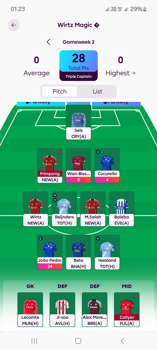 akshayLFC_'s tweet photo. Joao Pedro is my triple captain.

😁😁🫡🫡😉😉 https://t.co/q1FUybusd0