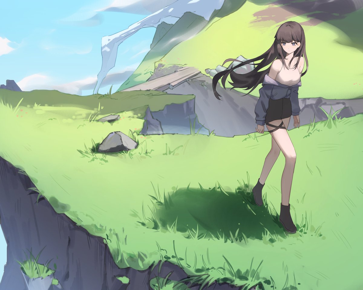 Holo051's tweet photo. Background practice https://t.co/CY7wUfR6D1